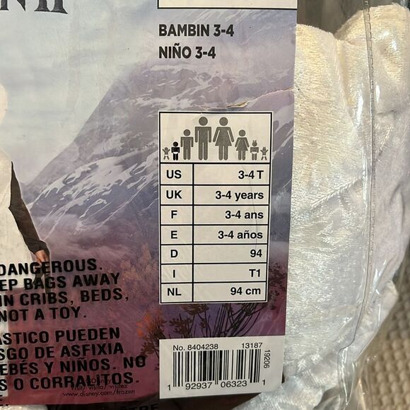 Disney Frozen II Olaf Toddler Costume - White and Black - Picture 4 of 5